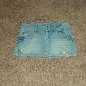 Denim Short Skirt